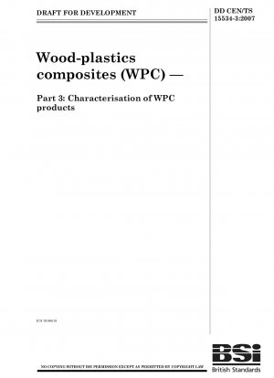 Holz-Kunststoff-Verbundwerkstoffe (WPC) – Teil 3: Charakterisierung von WPC-Produkten