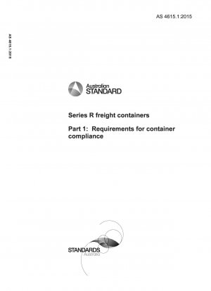 Frachtcontainer der Serie R, Teil 1: Anforderungen an die Containerkonformität