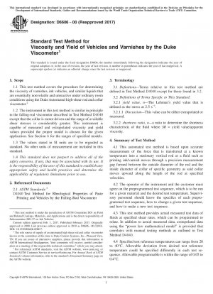 Standardtestmethode für Viskosität und Ergiebigkeit von Fahrzeugen und Lacken mit dem Duke-Viskosimeter