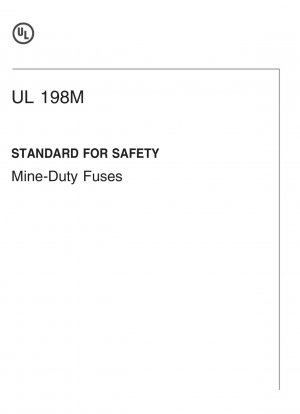 UL-Standard für Sicherheitssicherungen für den Mineneinsatz (Fünfte Ausgabe)