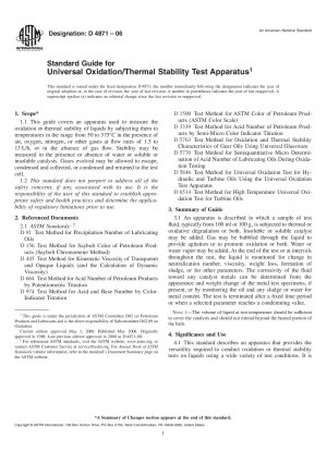 Standardhandbuch für universelle Oxidations-/Wärmestabilitätstestgeräte