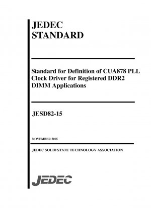 Standard zur Definition des CUA878 PLL-Takttreibers für registrierte DDR2-DIMM-Anwendungen