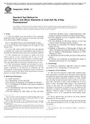 Standardtestmethode für Haupt- und Nebenelemente in Kohleasche durch Röntgenfluoreszenz