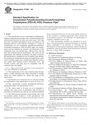 Standardspezifikation für Druckrohre aus vernetztem Polyethylen/Aluminium/vernetztem Polyethylen (PEX-AL-PEX).