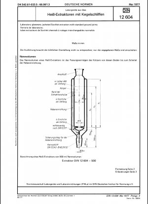 Laborglaswaren; ummantelte Soxhlet-Extraktoren mit Standard-Schliffverbindungen