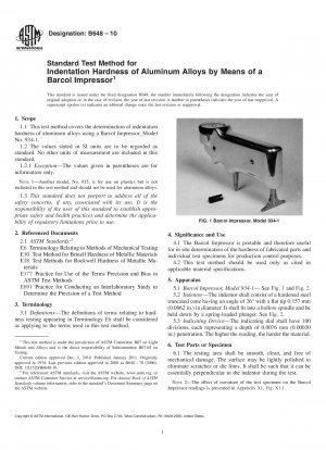 Standardtestmethode für die Eindruckhärte von Aluminiumlegierungen mittels eines Barcol-Impressors