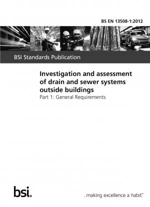 Untersuchung und Bewertung von Entwässerungs- und Kanalisationssystemen außerhalb von Gebäuden. Allgemeine Anforderungen