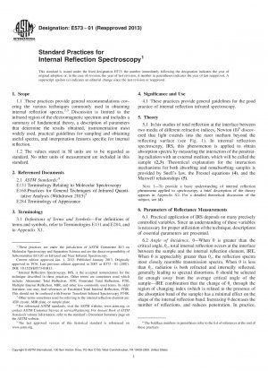 Standardpraktiken für die interne Reflexionsspektroskopie