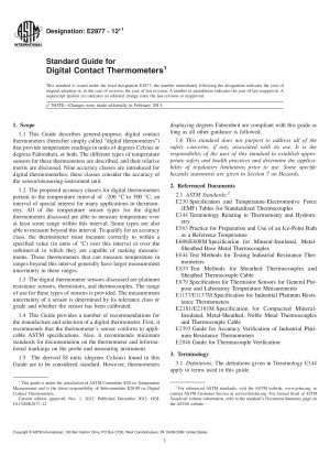 Standardhandbuch für digitale Kontaktthermometer