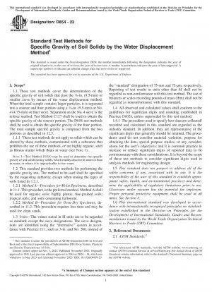 Standardtestmethoden für das spezifische Gewicht von Bodenfeststoffen nach der Wasserverdrängungsmethode