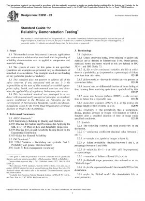 Standardhandbuch für Zuverlässigkeitsdemonstrationstests