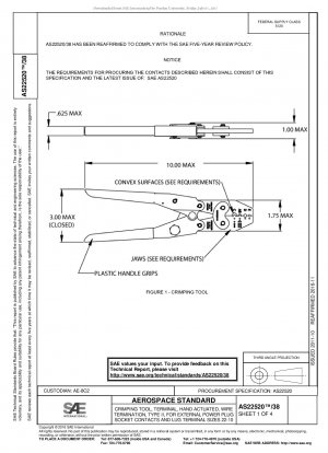 Crimpwerkzeug, Anschlussklemme, handbetätigt, Kabelanschluss, Typ II, für externe Netzstecker-Buchsenkontakte und Kabelschuh-Anschlussgrößen 22–10