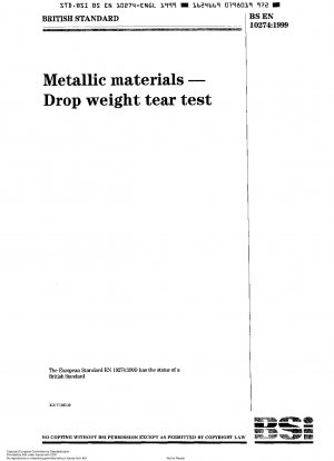 Metallische Materialien – Reißtest mit Fallgewicht