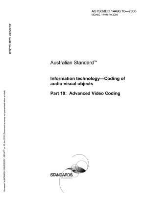 Informationstechnologie – Codierung audiovisueller Objekte – Advanced Video Coding