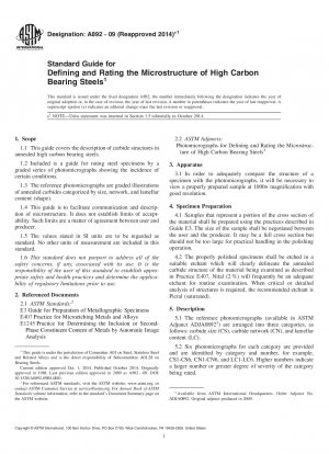 Standardhandbuch zur Definition und Bewertung der Mikrostruktur von Lagerstählen mit hohem Kohlenstoffgehalt