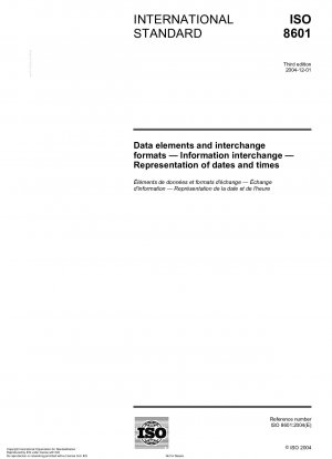 Datenelemente und Austauschformate – Informationsaustausch – Darstellung von Datum und Uhrzeit