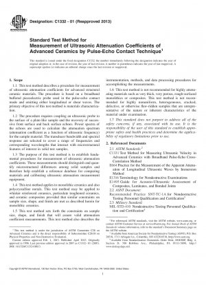 Standardtestmethode zur Messung der Ultraschalldämpfungskoeffizienten von Hochleistungskeramik mittels Puls-Echo-Kontakttechnik