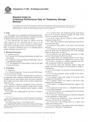 Standardhandbuch zum Sammeln von Leistungsdaten auf temporären Speichergeräten