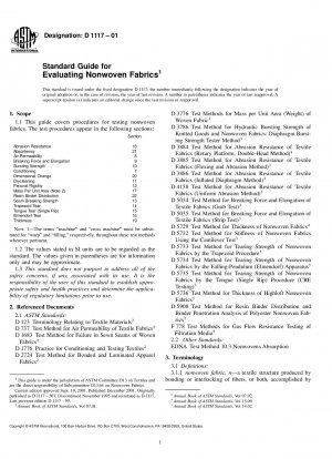 Standardhandbuch zur Bewertung von Vliesstoffen