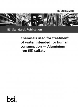Chemikalien zur Aufbereitung von Wasser für den menschlichen Gebrauch. Aluminiumeisen(III)sulfat