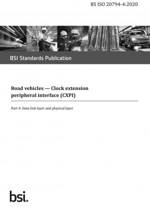 Straßenfahrzeuge. Clock Extension Peripheral Interface (CXPI) – Datenverbindungsschicht und physikalische Schicht