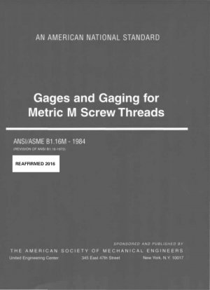 Lehren und Messgeräte für metrische M-Schraubgewinde