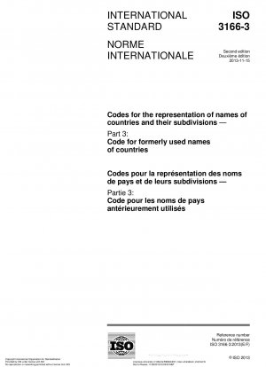 Codes zur Darstellung von Ländernamen und deren Untergliederungen. Teil 3: Code für früher verwendete Ländernamen