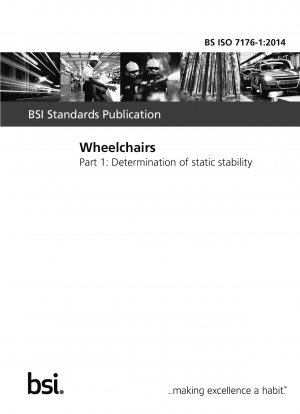 Rollstühle. Bestimmung der statischen Stabilität