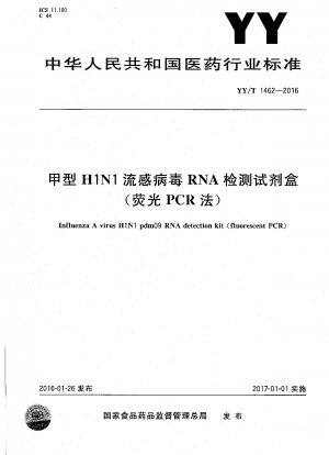 Influenza-A-Virus H1N1 pdm09 RNA-Nachweiskit (Fluoreszenz-PCR)