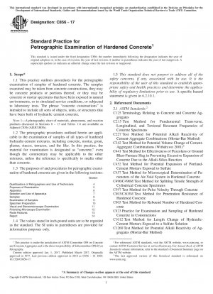 Standardpraxis für die petrographische Untersuchung von Festbeton