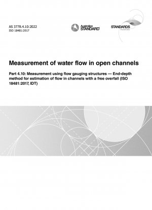 Messung des Wasserdurchflusses in offenen Kanälen, Teil 4.10: Messung mithilfe von Durchflussmessstrukturen – Endtiefenverfahren zur Abschätzung des Durchflusses in Kanälen mit freiem Überfall (ISO 18481:2017, IDT)