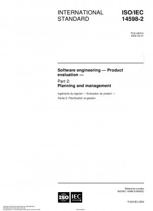 Softwareentwicklung – Produktbewertung – Teil 2: Planung und Management