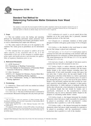 Standardtestmethode zur Bestimmung der Partikelemissionen von Holzheizungen