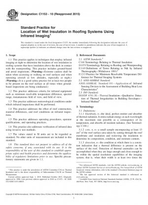 Standardpraxis für die Ortung von Nassisolierung in Dachsystemen mittels Infrarotbildgebung