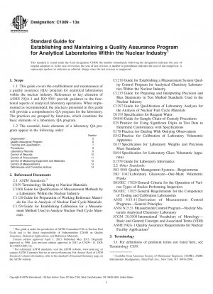 Standardhandbuch für die Einrichtung und Aufrechterhaltung eines Qualitätssicherungsprogramms für Analyselabore in der Nuklearindustrie
