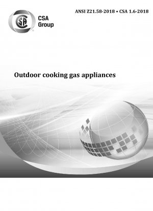Standard für Gasgeräte zum Kochen im Freien (wie CSA 1.6b)