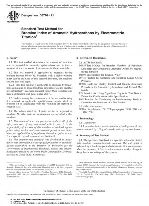 Standardtestmethode für den Bromindex aromatischer Kohlenwasserstoffe durch elektrometrische Titration