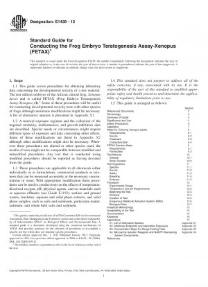 Standardhandbuch zur Durchführung des Frog Embryo Teratogenesis Assay-Xenopus (FETAX)