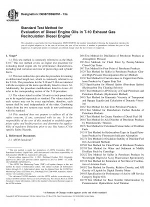 Standardtestmethode zur Bewertung von Dieselmotorölen in T-10-Dieselmotoren mit Abgasrückführung