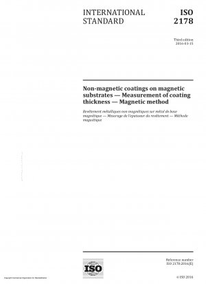 Nichtmagnetische Beschichtungen auf magnetischen Substraten – Messung der Schichtdicke – Magnetische Methode