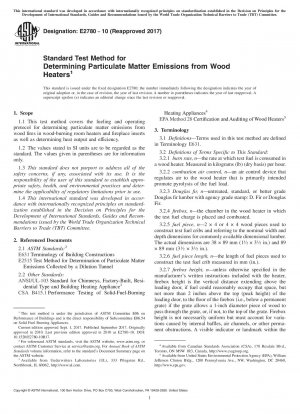 Standardtestmethode zur Bestimmung der Partikelemissionen von Holzheizungen