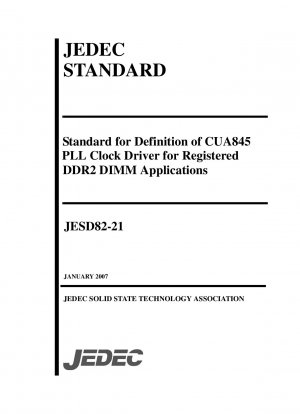 Standard zur Definition des CUA845 PLL-Takttreibers für registrierte DDR2-DIMM-Anwendungen