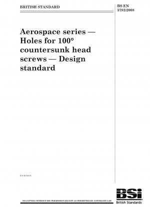 Luft- und Raumfahrtserie – Löcher für 100°-Senkkopfschrauben – Designstandard
