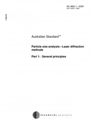 Partikelgrößenanalyse – Laserbeugungsmethoden – Allgemeine Grundsätze
