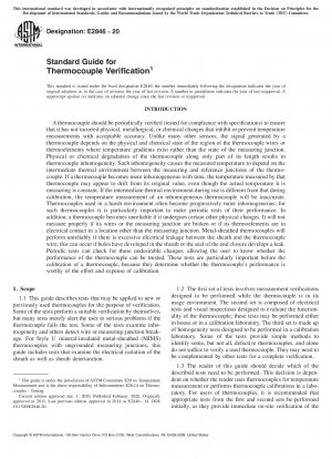 Standardhandbuch zur Thermoelementverifizierung