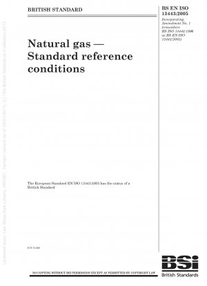Erdgas – Standardreferenzbedingungen