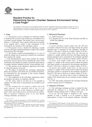 Standardpraxis zur Bestimmung der gasförmigen Umgebung einer Vakuumkammer mithilfe eines Kaltfingers