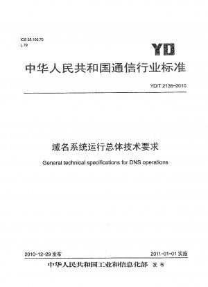 Allgemeine technische Spezifikationen für DNS-Operationen