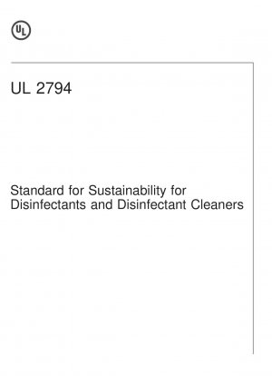 Standard für Nachhaltigkeit für Desinfektionsmittel und Desinfektionsreiniger
