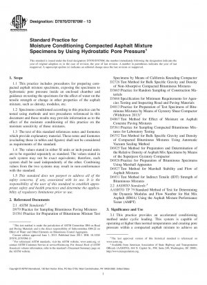 Standardpraxis für die Feuchtigkeitskonditionierung verdichteter Asphaltmischungsproben durch Verwendung von hydrostatischem Porendruck